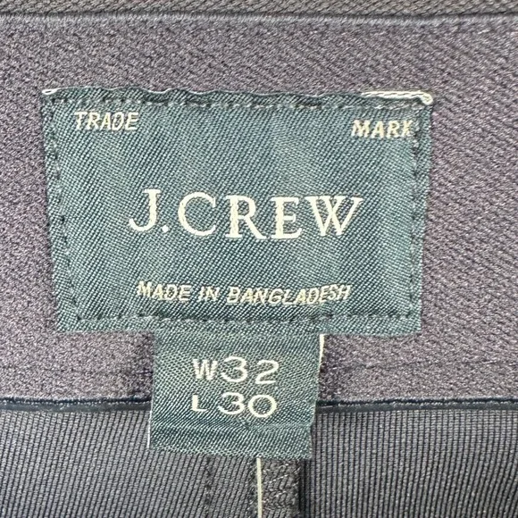 J Crew 770 Mens Straight Pants 32X30 Navy Blue Flat Front Performance Tech NEW